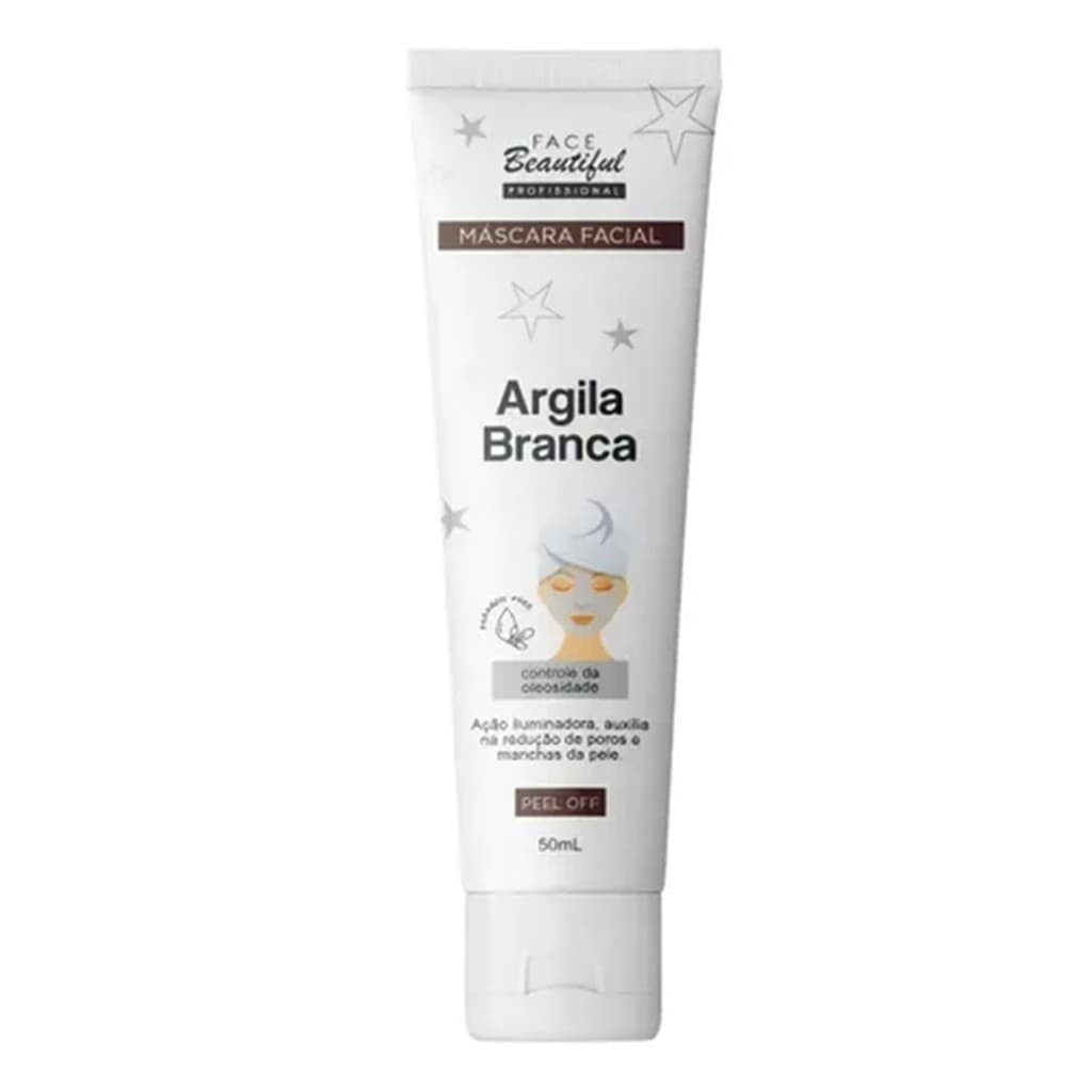 Máscara Facial Argila Branca 1Uni – Face Beautiful