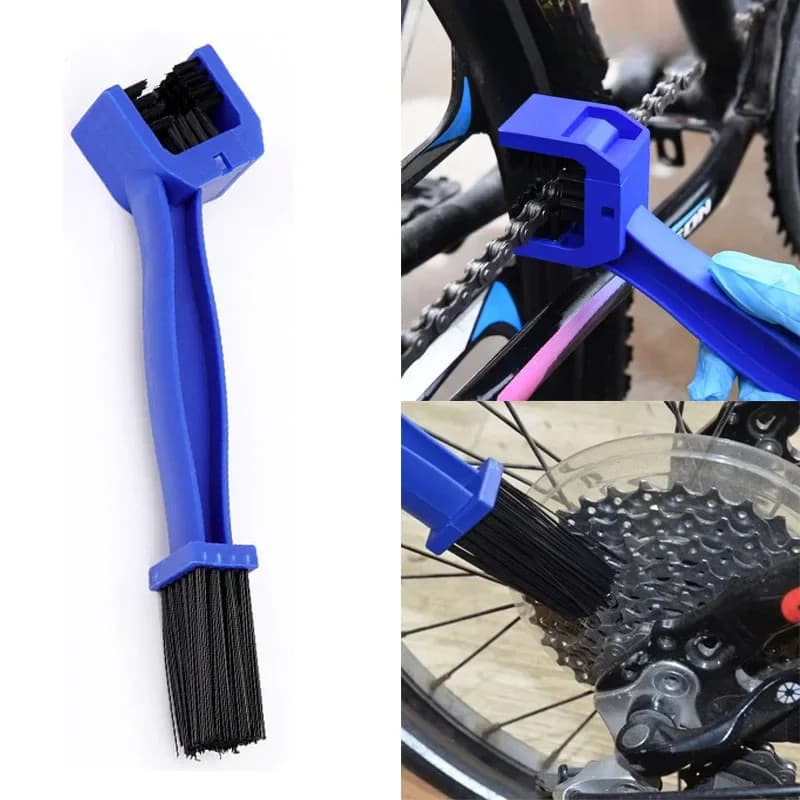 Escova Limpa Corrente Transmissão Moto Biclicleta Resistente e Duravel Kit com 1,2 e 3 Peças