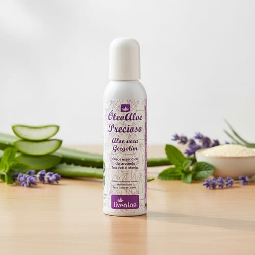 Óleo Aloe Vera Precioso Natural Corpo Cabelo 120ml Livealoe