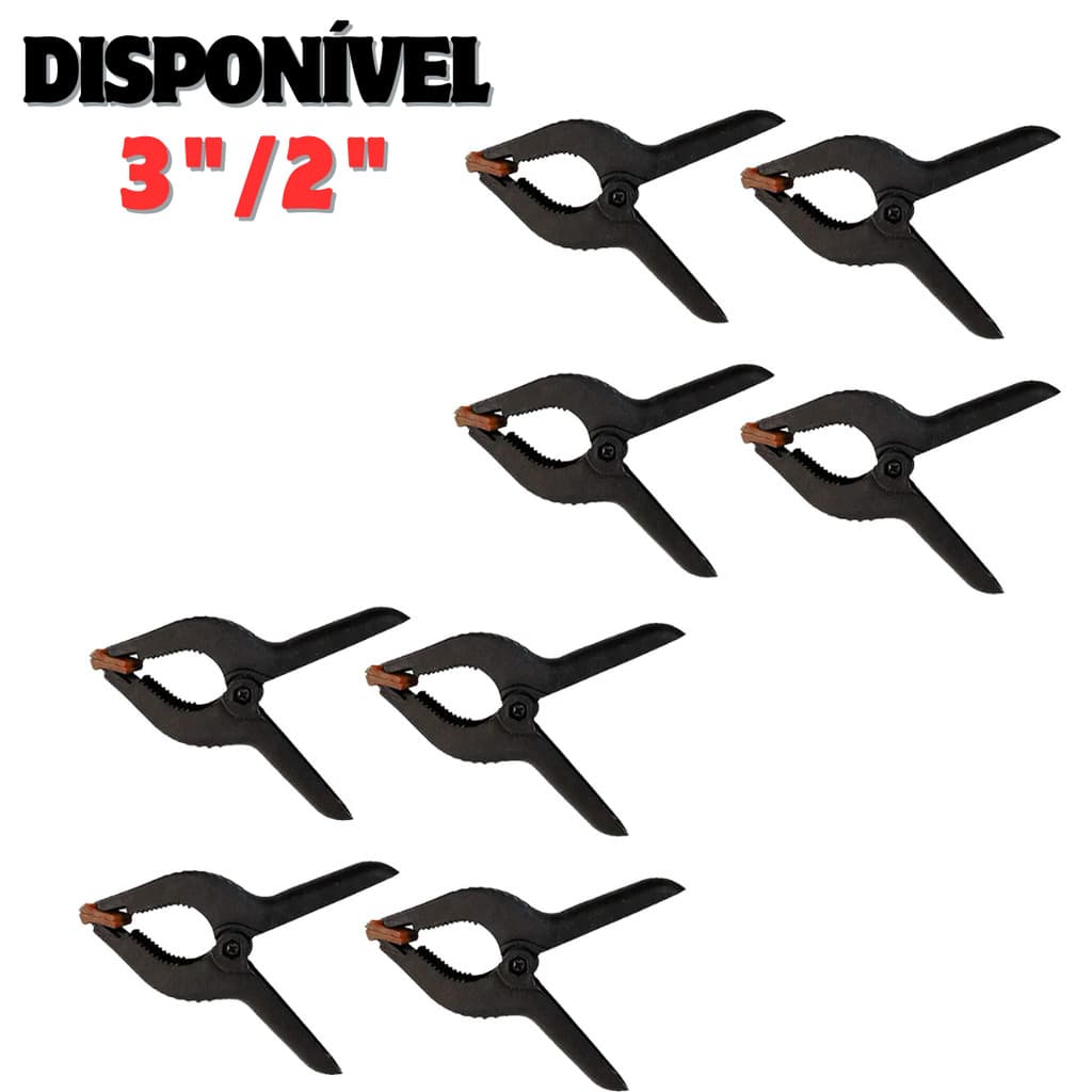 Kit grampo sargento marcenaria 3 ou 2 polegadas reforçado
