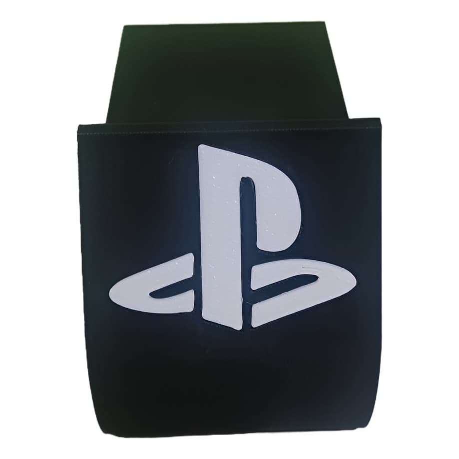 Suporte para Controle PS4 e PS5 com Logo PlayStation | Organizador Gamer em PLA