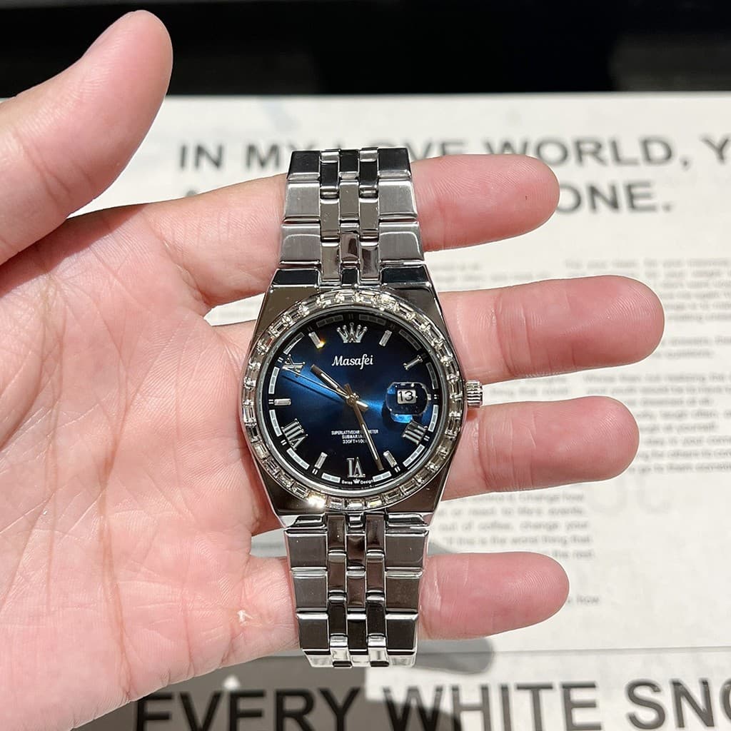Relógio De Negócios Masculino MASAFEI , Display Luminoso De Data Do Calendário De Visão Noturna , Pulseira De Liga De Aç