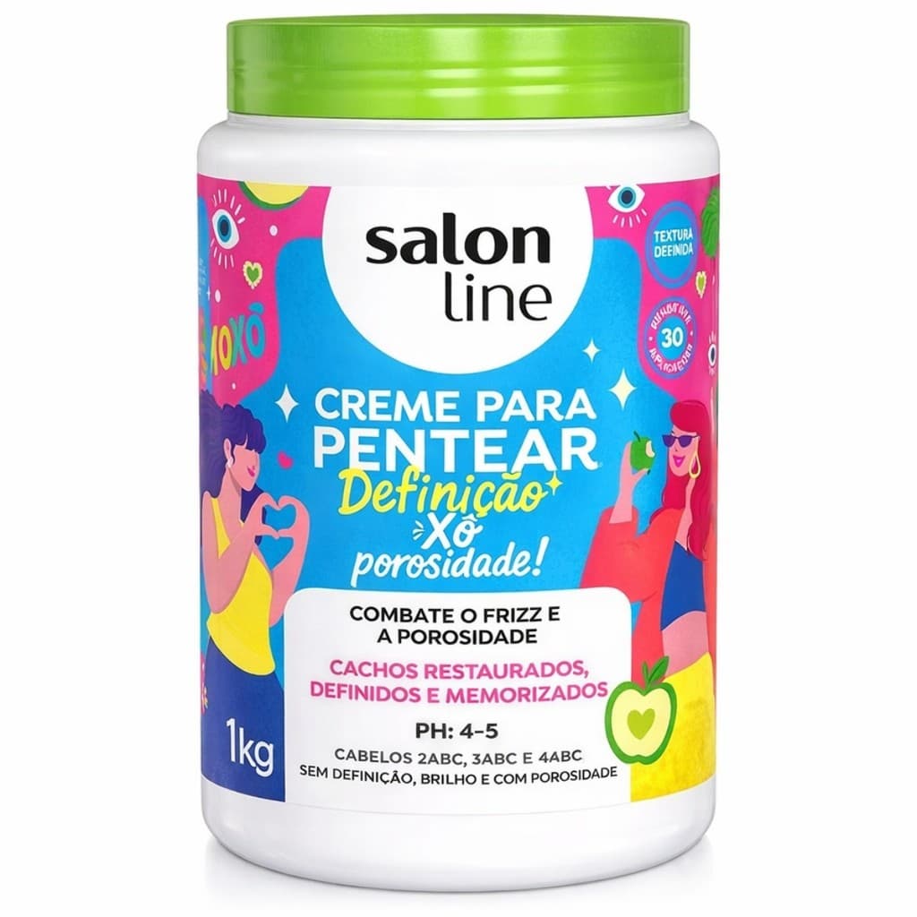 CREME PARA PENTEAR DEFINIÇÃO XÔ POROSIDADE SALON LINE 1KG