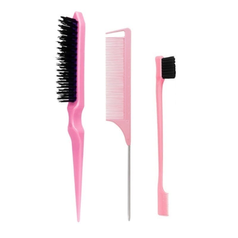 Escova De Cabelo 3 Peças Com Pente De Cauda De Mouse-Adição Perfeita À Rotina De Cuidados