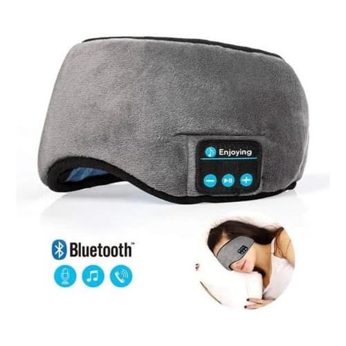 Máscara Musical para Dormir com Bluetooth Áudio Integrado Bloqueio de Luz Relaxamento Sono