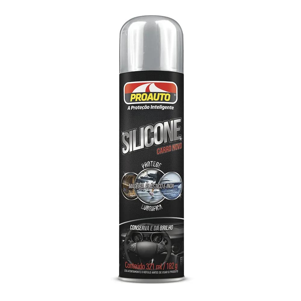Silicone Perfumado Carro Novo 321ml Proauto em Spray para Melhor Proteção e Brilho Alta Qualidade
