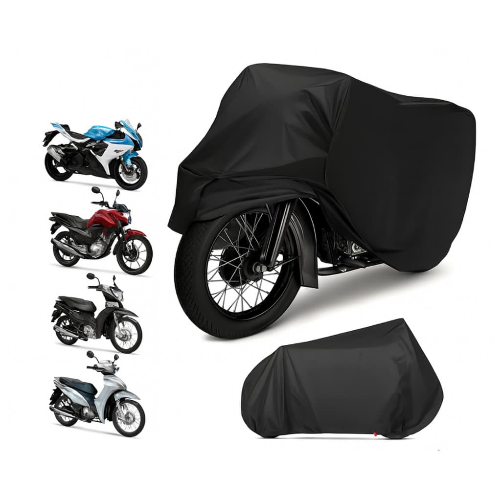 Capa Para Cobrir Moto Em Couro 100% Forrada Honda Yamaha Dafra