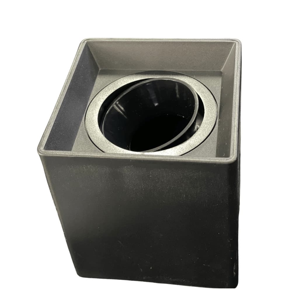 Spot Sobrepor Quadrado Preto E27 Direcionável Moderno E27 Iluminação Decorativa