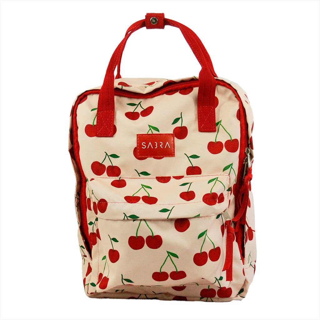 Bolsa Mochila Quadrada Grande Cerejinha