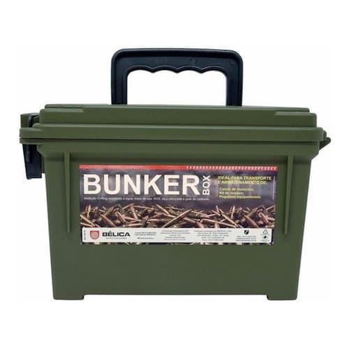 Caixa Estanque Bunker Box Belica - Verde - Com Vedação