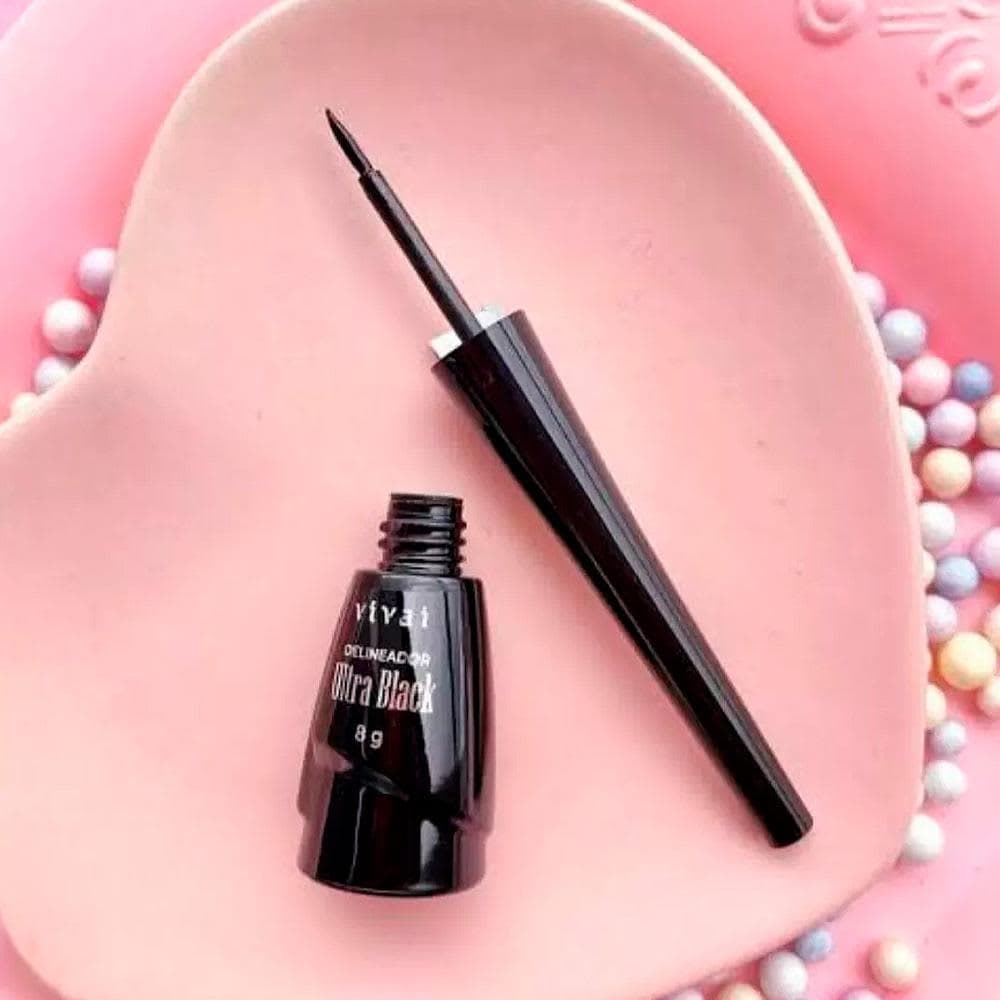 Delineador Ultra Black à Prova d'Agua Vivai