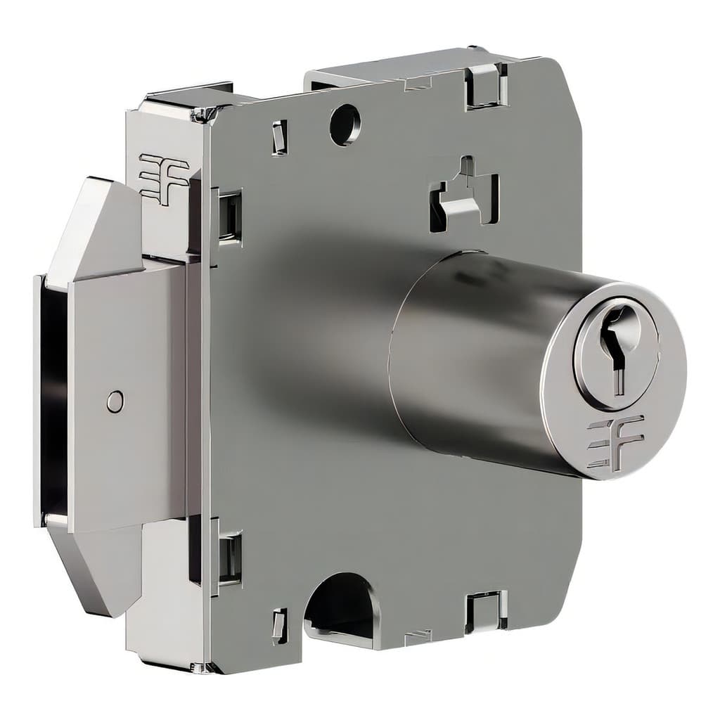 Fechadura 3f 3051 Blindex Porta Vidro Correr Cromada 2 Chaves