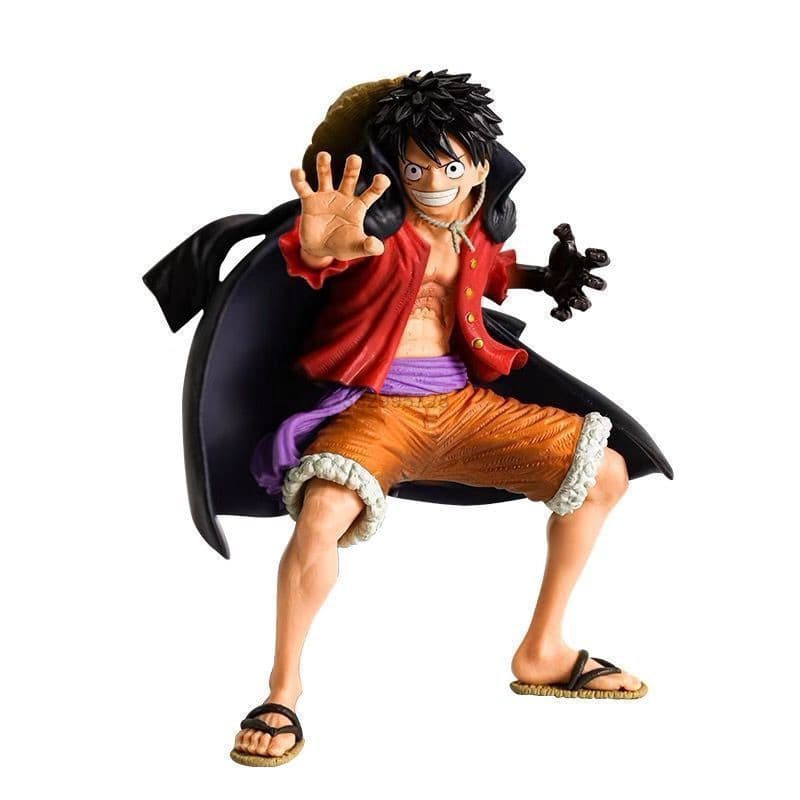 luffy Brinquedo boneco posicao de batalha action figure em pvc com base