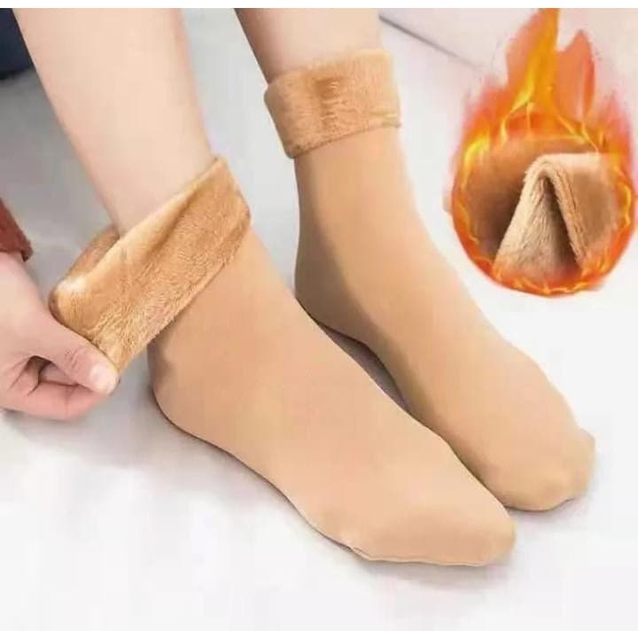 Meia Térmica Feminina Forrada de Inverno Várias cores