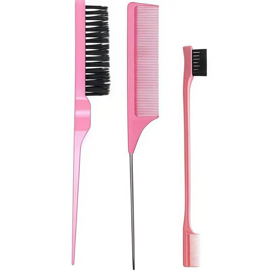 Kit Pentes 03 Unidades para Cabelo Profissional P/ Penteados Escova