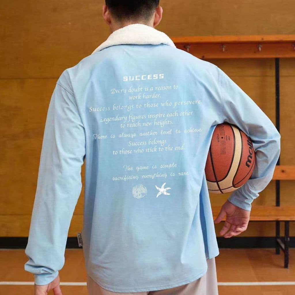 Basquete de manga comprida outono correndo fino em torno do pescoço absorção de umidade roupas de secagem rápida Fitness
