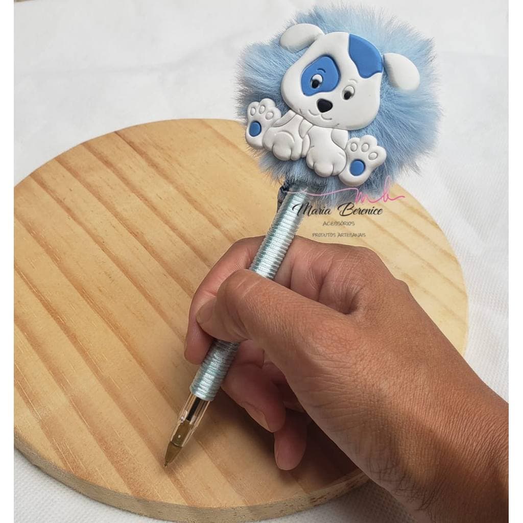 CANETA PAPELARIA FOFA TEMA CACHORRINHO