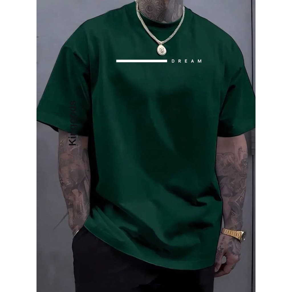 Camiseta Masculina Estampada Dream Listra bco Camisa 100% Algodão MALHA 30.1