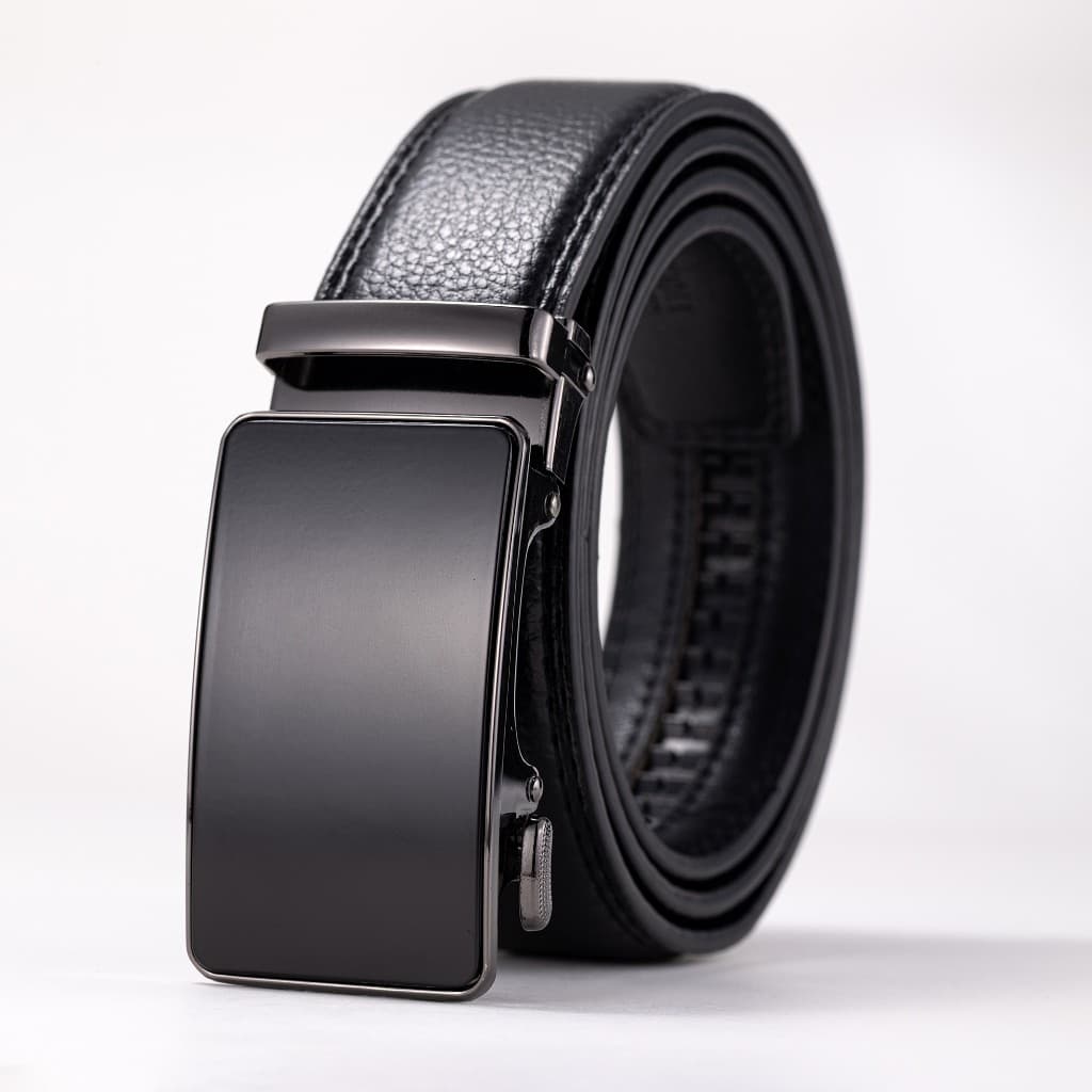 Cinto masculino automático de couro genuíno cinto de luxo masculino moda masculina de alta qualidade