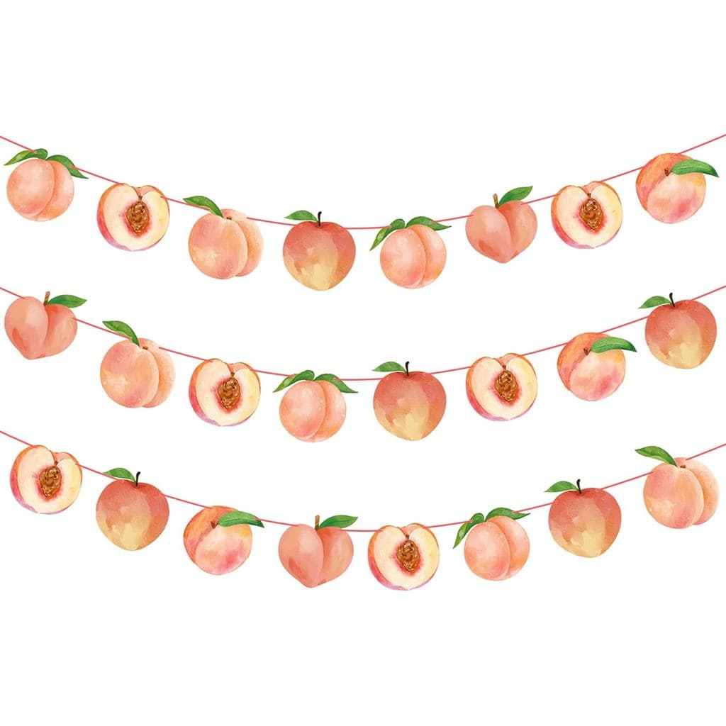 2PCS Faixas Decorativas Rosa Pêssego, Decorações de Festa "Doce como um Pêssego", Decorações de Festa de Aniversário com