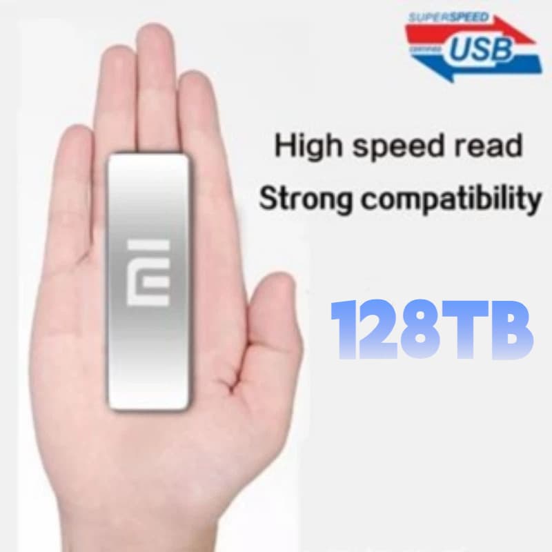 Original Disco Rígido Externo HD 1TB-128TB SSD 8TB 4TB USB 3.1 Tipo C 16TB  Interface De Alta Qualidade USB 3.1 SSD