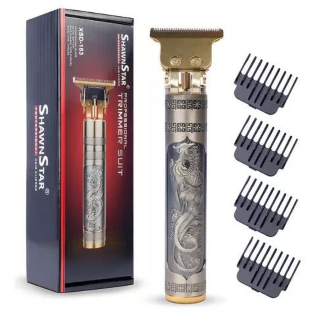 Máquina de cortar cabelo barbeiro  dragão elétrica profissional bateria recarregável