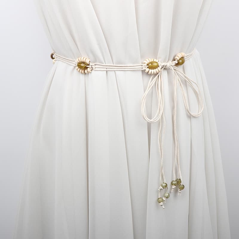 Acessórios de corrente de cintura Retro étnico boêmio All-Match borla trançado cintura corda cinto decoração vestido sen