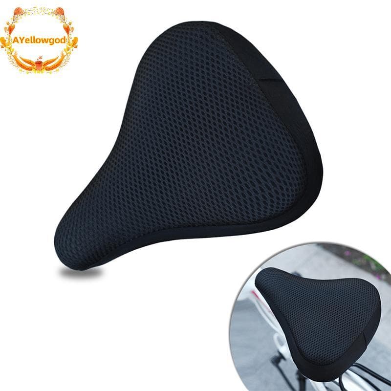 AYellowgod Selim De Bicicleta 3D Macio Capa De Assento Ciclismo Almofada Silicone Respirável Sela Confortável BR