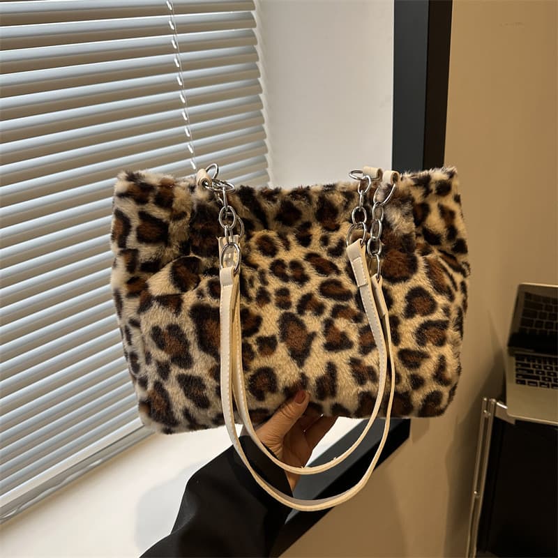 Estilo coreano nicho leopardo impressão bolsa de lona feminina primavera verão novo estilo Casual estilo preguiçoso bols