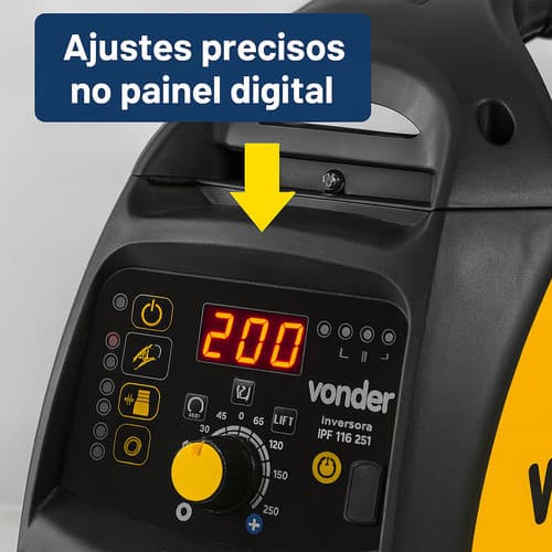 Máquina Solda Inversora Tig 200a Digital Vonder Amarelo/preto 220v