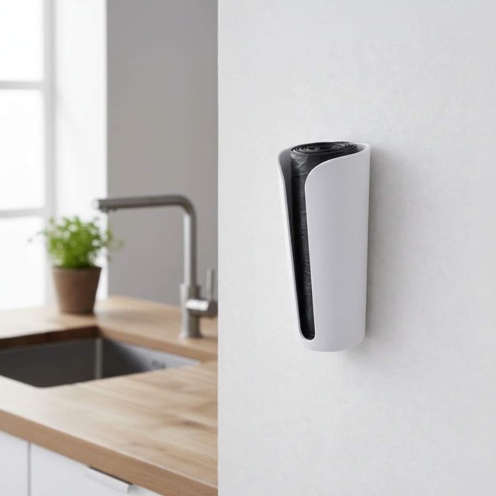 Suporte Saco De Lixo Cozinha Banheiro Dispenser Organizador