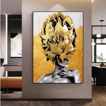 Quadro decorativo para sala de estar decoração de casa contemporâneo avant garde mulher arte
