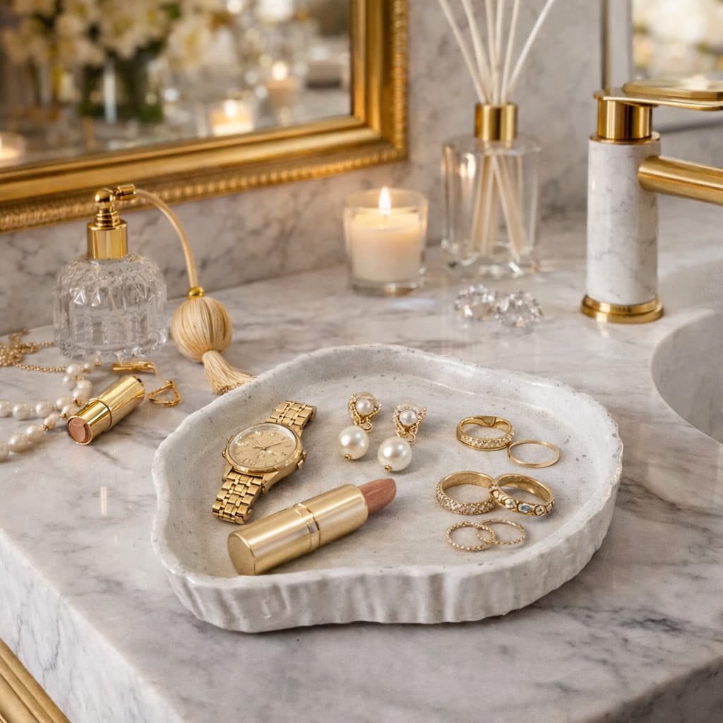 3 Porta Objetos Decorativo para Ambientes Luxuosos - Organização e Decoração