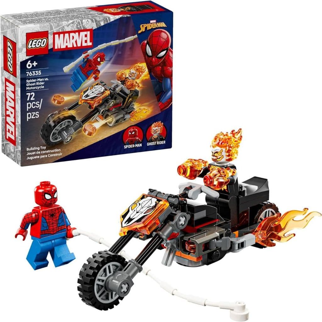 Lego Marvel Homem-Aranha vs Motoqueiro Fantasma 76335