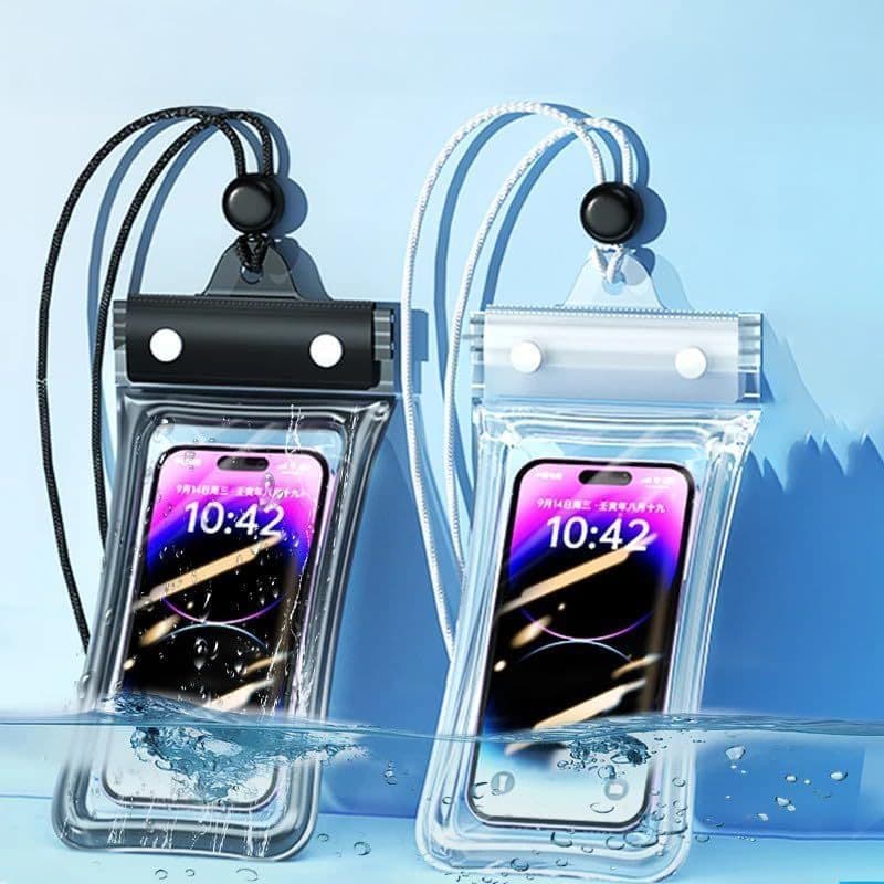 Capa Celular Impermeavel Bolsa Prova Dagua Universal Transparente para Tirar Foto Mergulho Cachoeira Premium