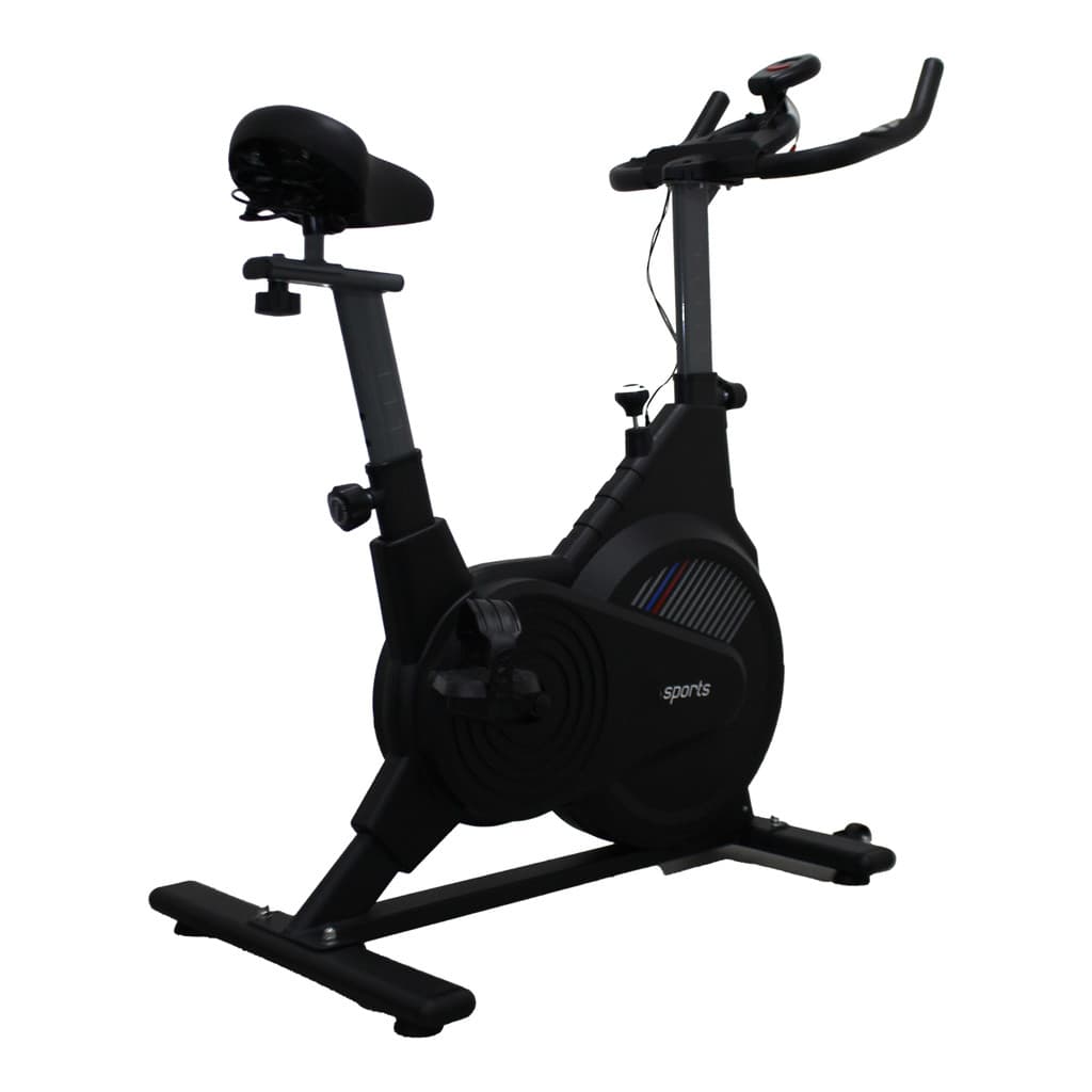 Bicicleta Ergométrica Spinning Grande Até 185 cm 130 kg Academia Casa Silenciosa Preta