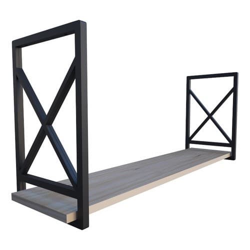 Prateleira Estilo Industrial Fixação Em Teto 20x60 Completa