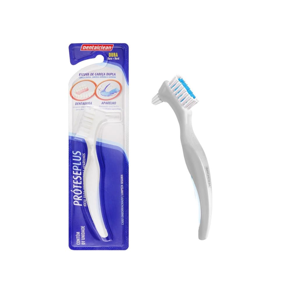 Escova Limpeza Prótese Dentadura Aparelho Dentalclean