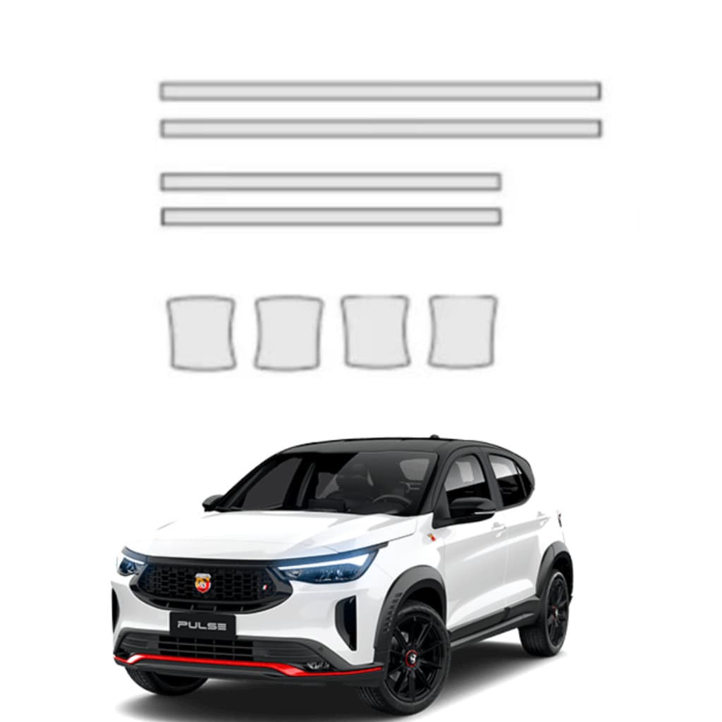 Pelicula proteção PPF anti risco concha+quina fiat pulse