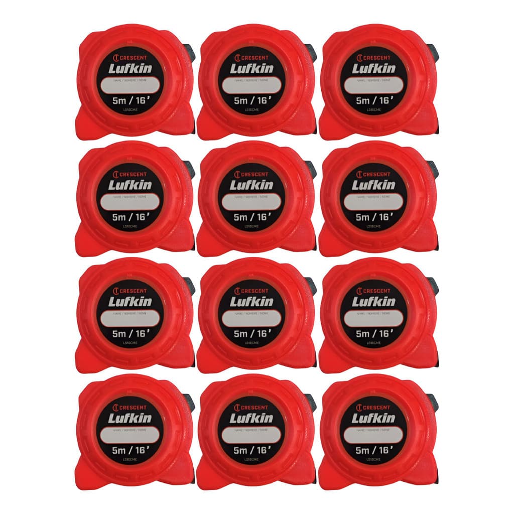 Trena Lufkin 5 Mt Kit Com 12 Unidades Fita C/ 19 Mm Largura