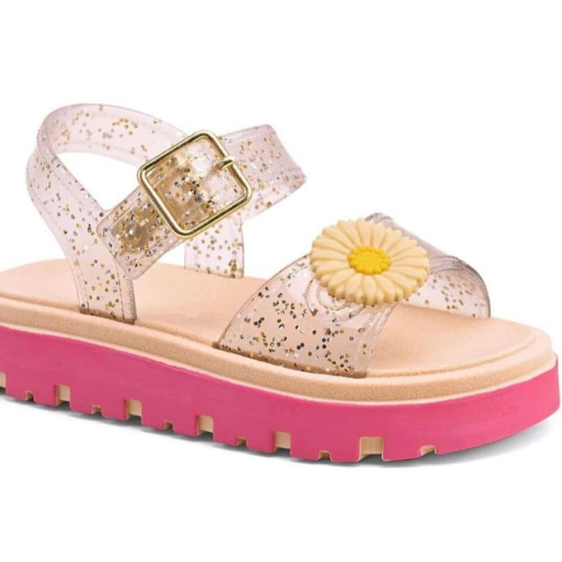Sandália Papete Menina Bebe Flor Baby Infantil Feminina Confortavel Lançamento