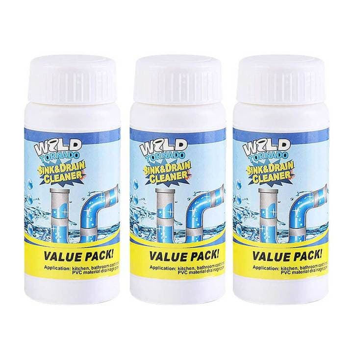Wild Tornado Poderoso Desentupidor de Pias e Esgotos, Espuma Rápida, Alta Eficiência, Removedor de Entupimentos 1/3PCS D