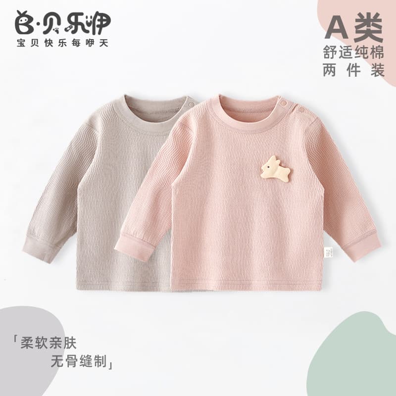 Belle bebê topo roupas de outono puro algodão manga comprida moletom roupas outono masculino feminino bebê Bottoming cas