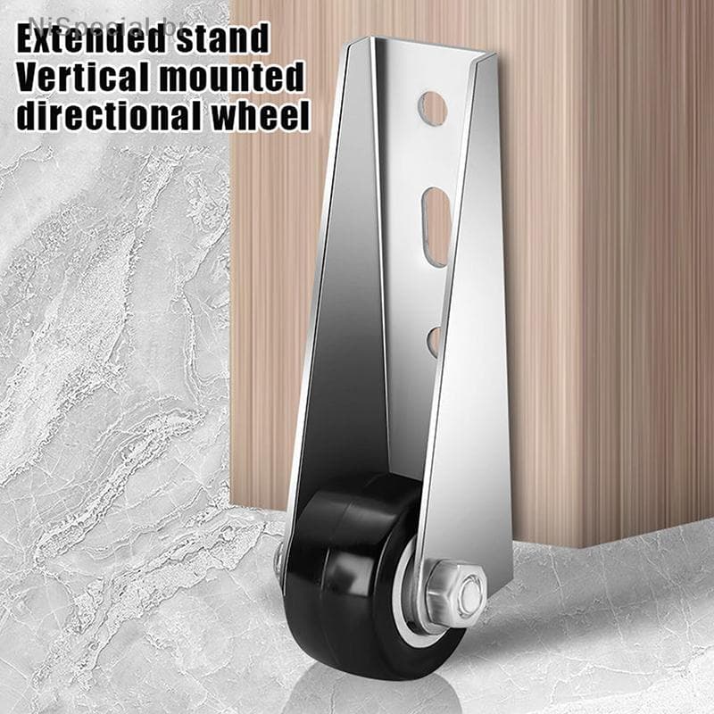 [Nis] Suporte De Rolo De Porta De Direção Montada Lateral Para Móveis Silenciosos Roda Móvel Com Parafusos Polia De Aço