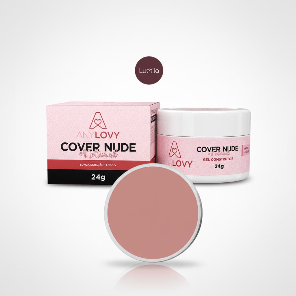 Gel Construtor AnyLovy Cover Nude + Natural 24g – Autonivelante e Alta Resistência