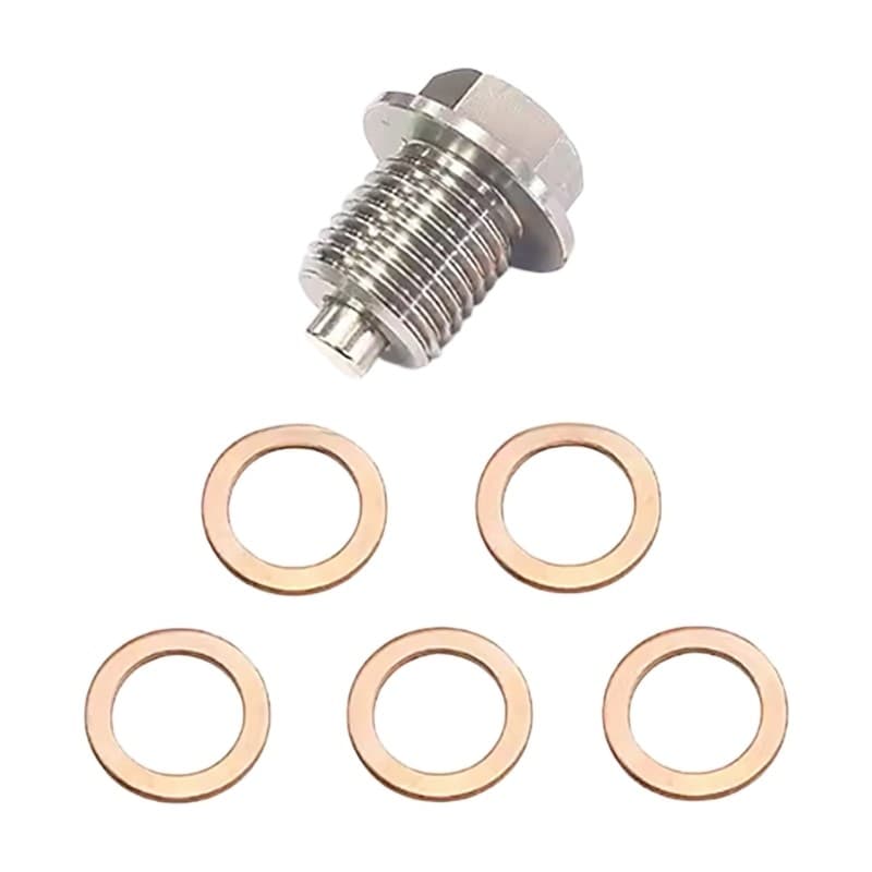 Executar O Parafuso Do Cárter Óleo M14x1 5mm Inclui 5 Juntas Cobre Grossas Universais Para A Dos