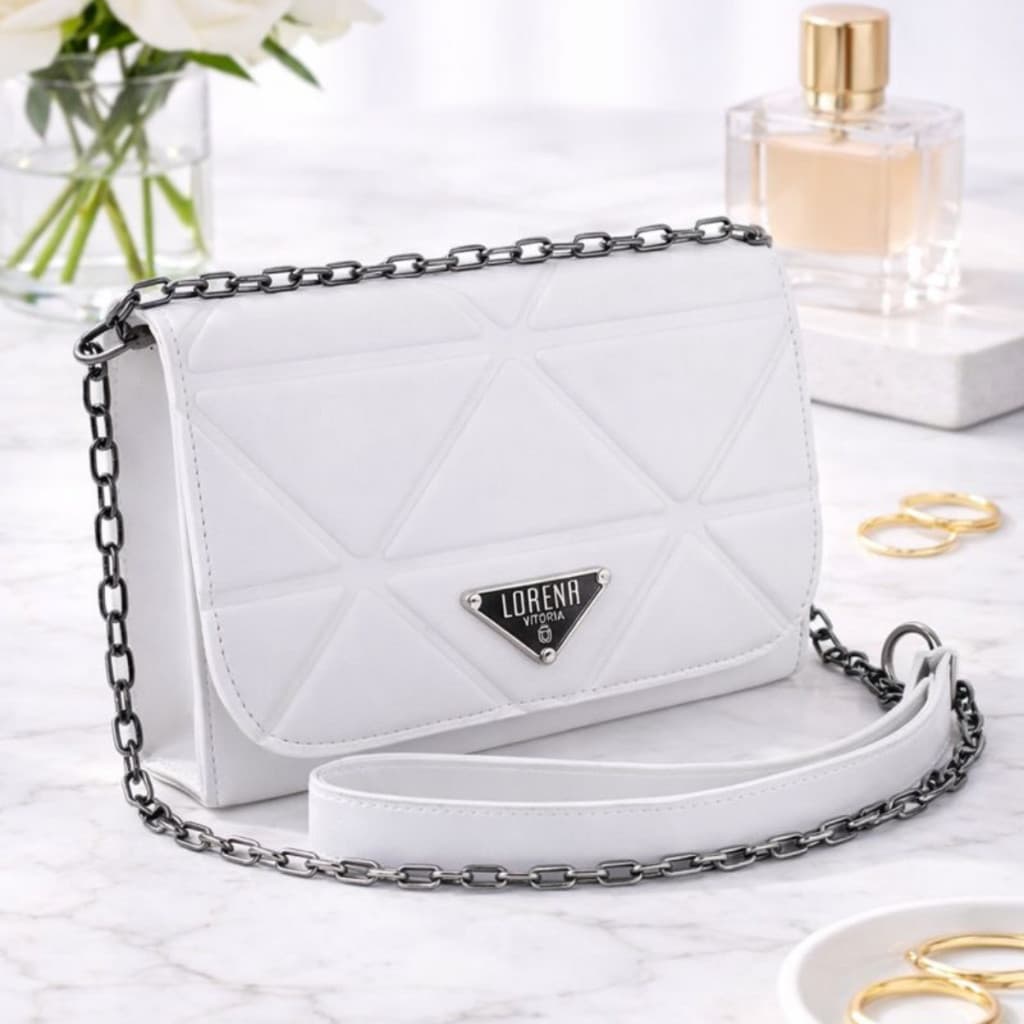 Bolsa Feminina Frequência Grafite Estilosa Luxo Envio Imediato