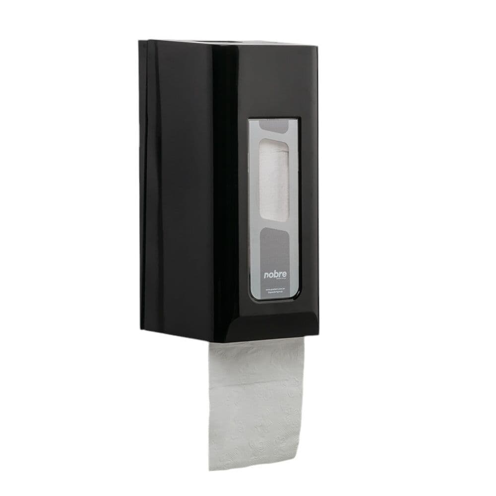 🧻🚽 Dispenser Papel Higiênico Cai-Cai Preto – Nobre