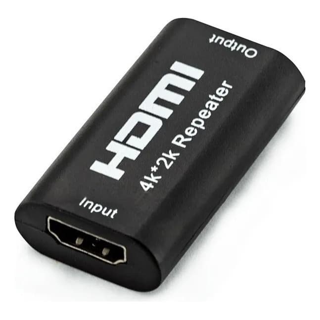 Repetidor Booster Amplificador Sinal Hdmi 4k 2k Emenda Fêmea