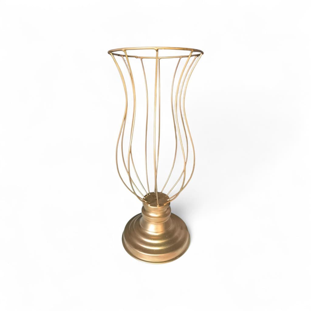 1 Vaso Taça Aramado P/ Pedraria 45cm